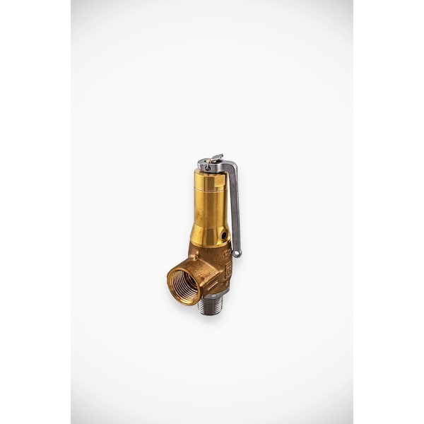 Goetze Kg PRV series 6450, ASME+ABS approved, Gunmetal, Angled, for liquid media, with lifting lever, 100PSI 6450mFL-15-NPTm/NPTf-15/20-PTFE/EPDM 100 PSI - main